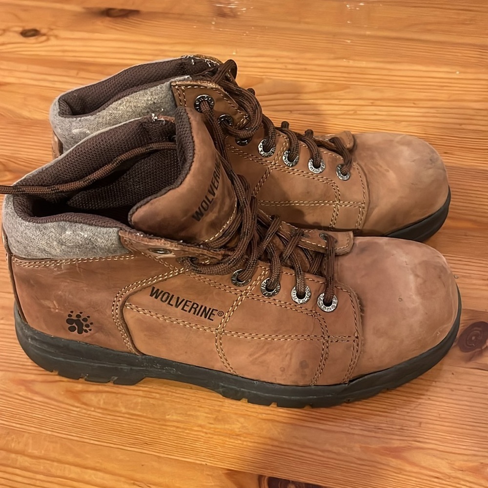 Wolverine Work Boots Size 7.5 D - image 3